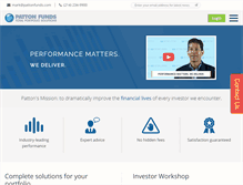 Tablet Screenshot of pattonfunds.com